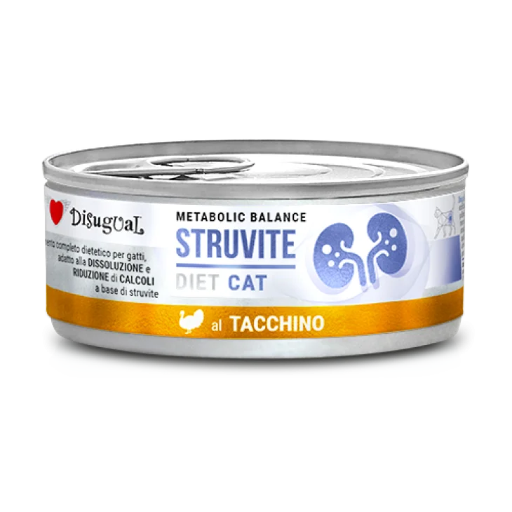 Disugual Cat Struvite Alimento Dietetico per Gatti Gusto Tacchino 85 g