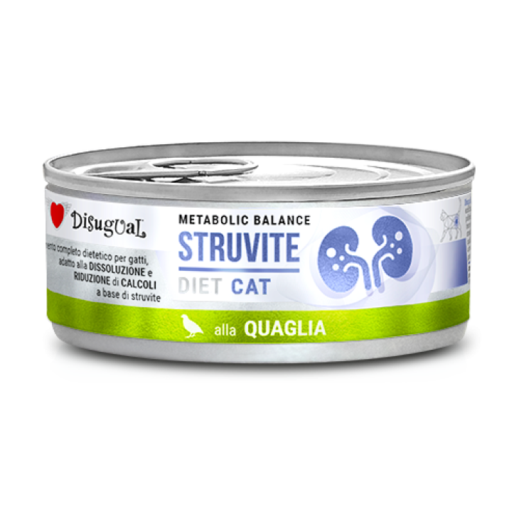 Disugual Cat Struvite Alimento Dietetico per Gatti Gusto Quaglia 85 g