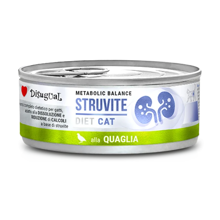 Disugual Cat Struvite Alimento Dietetico per Gatti Gusto Quaglia 85 g