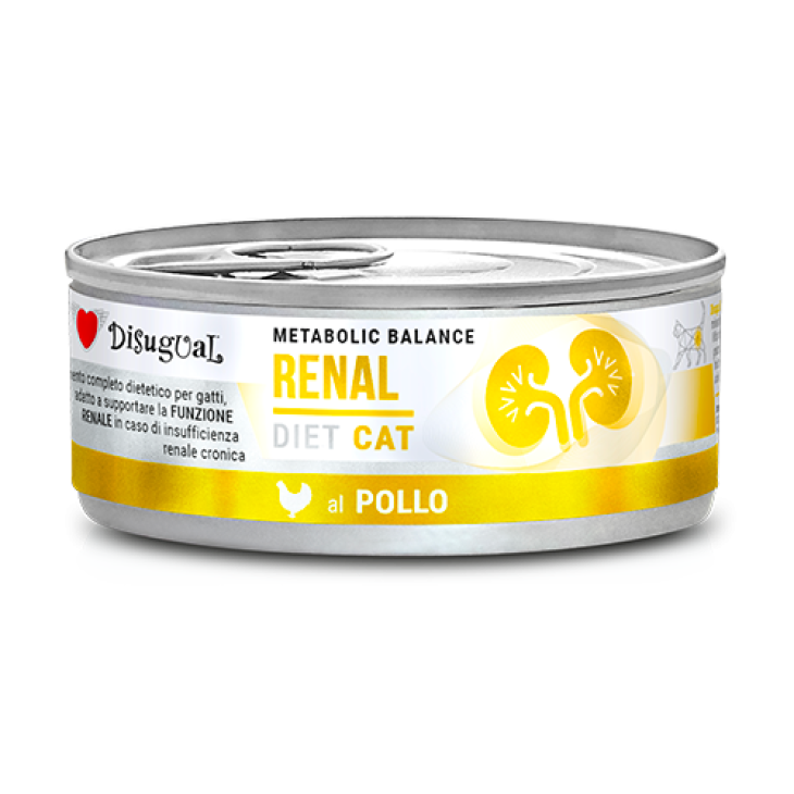 Disugual Cat Renal Alimento Dietetico per Gatti Gusto Pollo 85 g