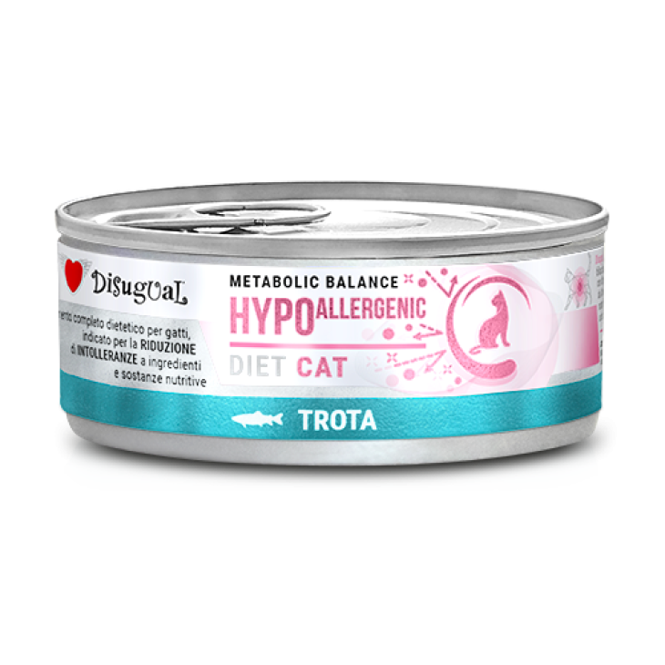 Disugual Metabolic Balance Cat HYPOallergenic Alimento Dietetico per Gatti Gusto Trota 85 g