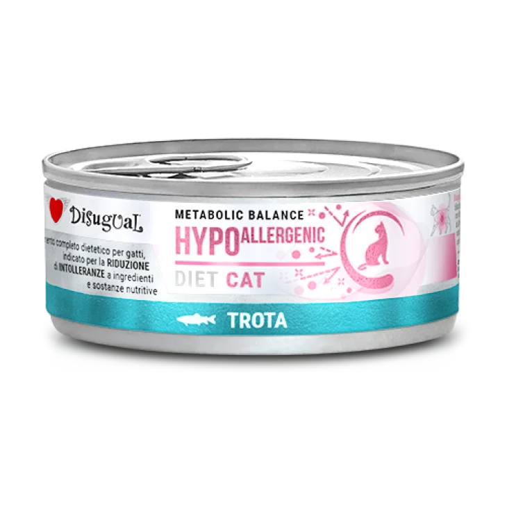 Disugual Metabolic Balance Cat HYPOallergenic Alimento Dietetico per Gatti Gusto Trota 85 g