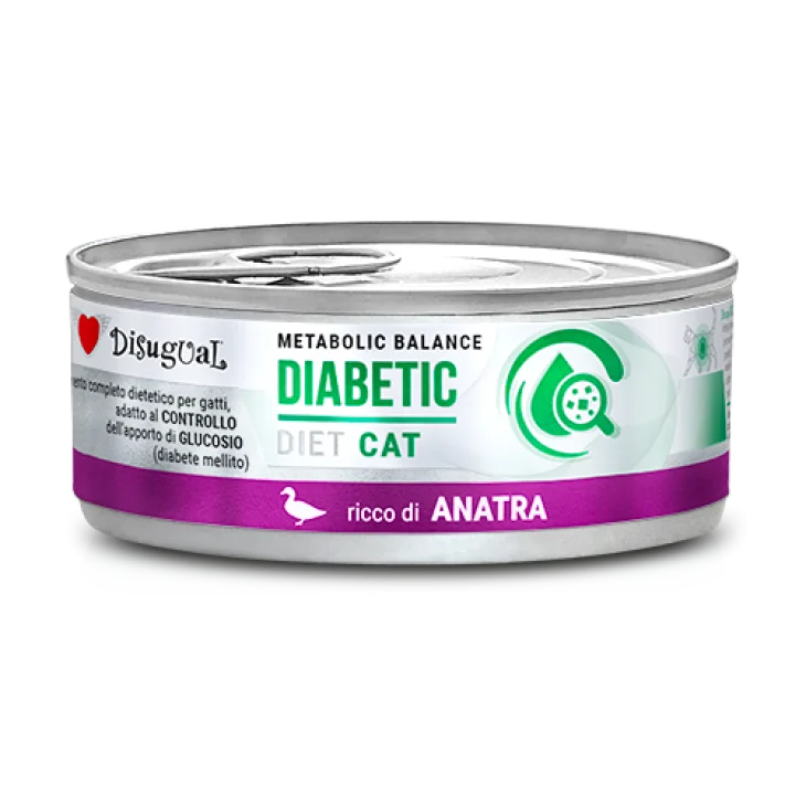 Disugual Metabolic Balance Cat Diabetic Alimento Dietetico per Gatti Gusto Anatra 85