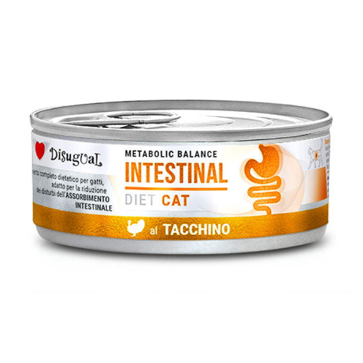 Disugual Cat Intestinal Alimento Dietetico per Gatti Gusto Tacchino 85 g