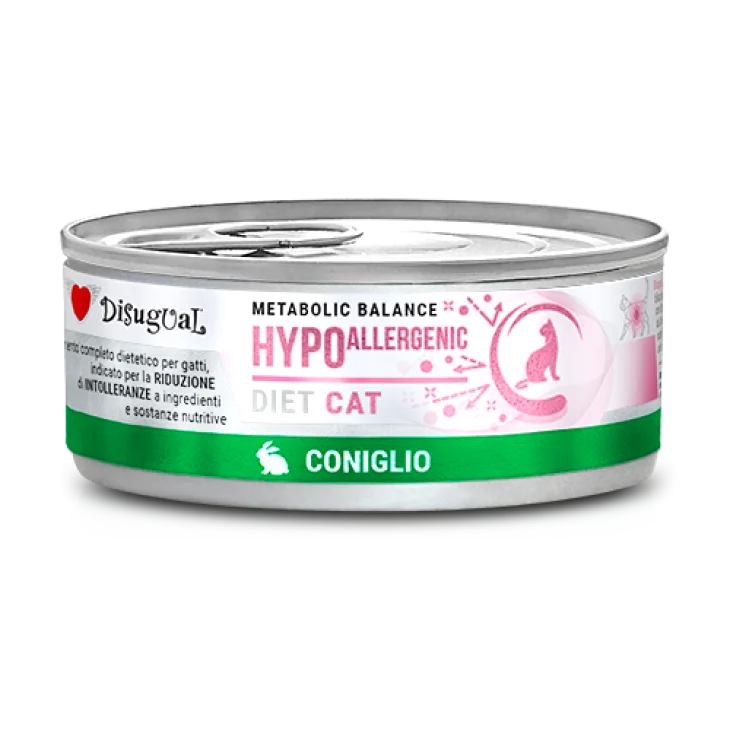 Disugual Metabolic Balance Cat HYPOallergenic Alimento Dietetico per Gatti Gusto Coniglio 85 g