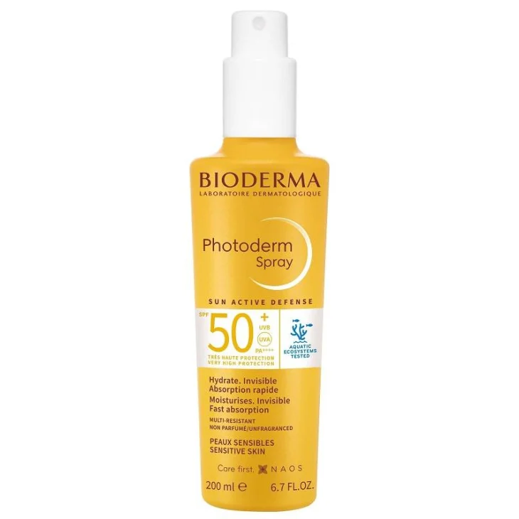 Bioderma Photoderm Spray Invisibile SPF 50+ Protezione Solare per Pelli Sensibili 200 ml