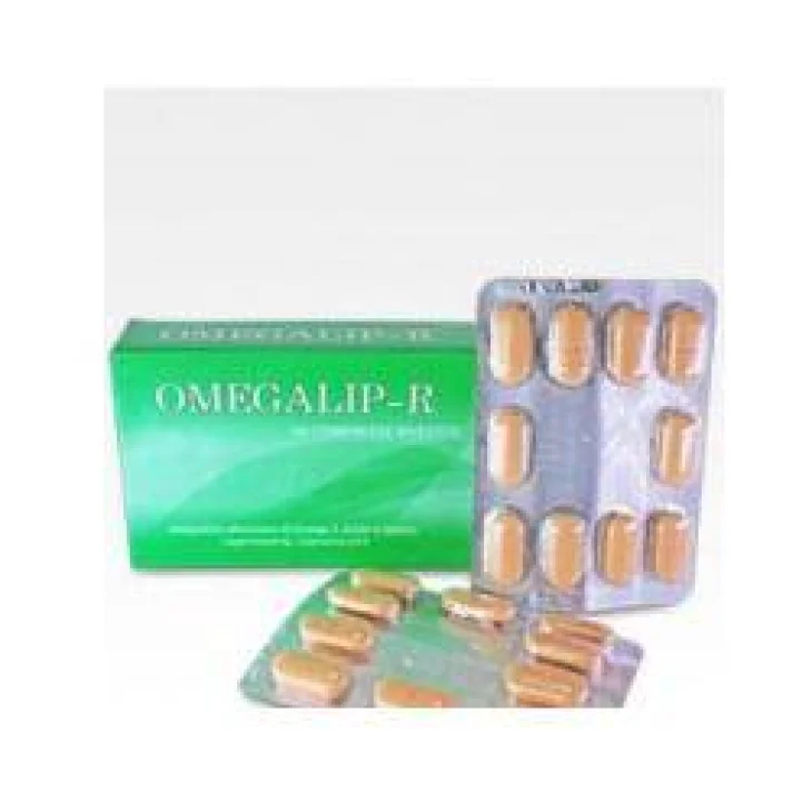 Omegalip -R Integratore per Ridurre i Grassi nel Sangue e il Colesterolo 30 Compresse Rivestite