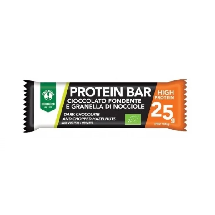 Probios Barretta Proteins Nocciola Ricoperta Cioccolato Fonfente Con Granella Di Nocciola 40 G