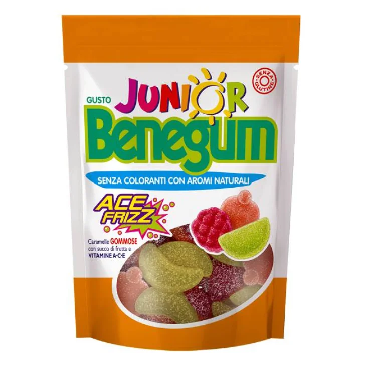 Benegum Junior Ace Frizz Caramelle Gommose Multivitaminiche 90 g