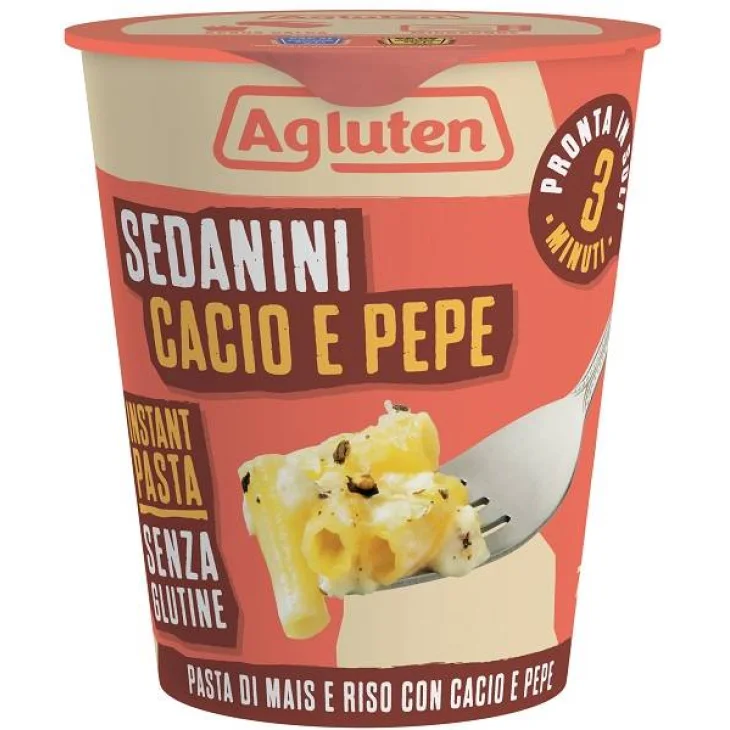 Agluten Sedanini Cacio E Pepe Senza Glutine 70 G