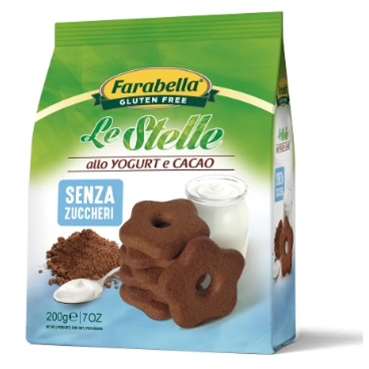 Farabella Stelle allo Yogurt Biscotti Senza Zuccheri Senza Glutine 200 g