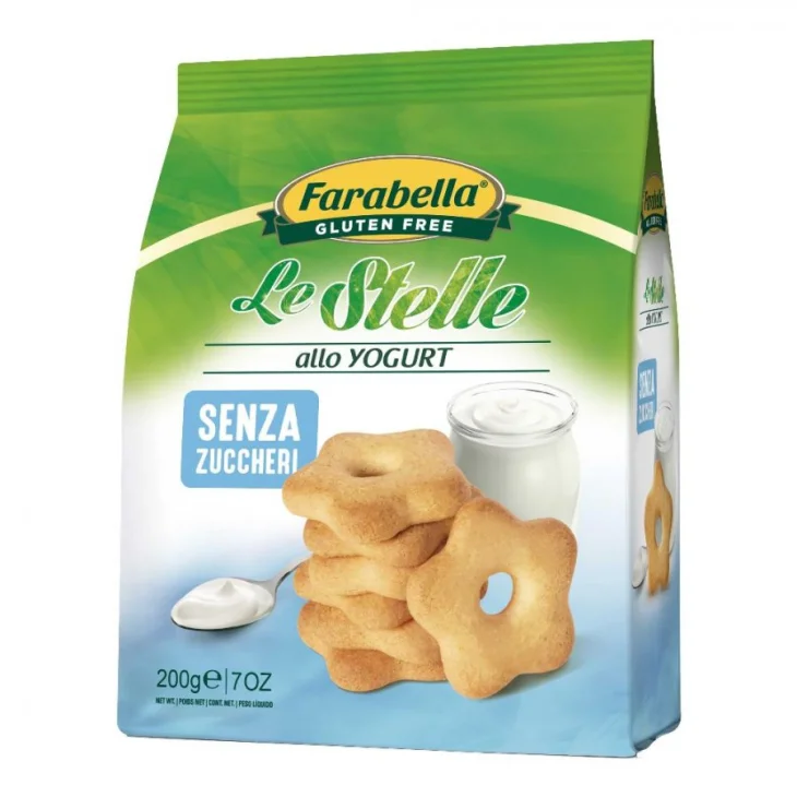 Farabella Stelle allo Yogurt Biscotti Senza Zuccheri Senza Glutine 200 g