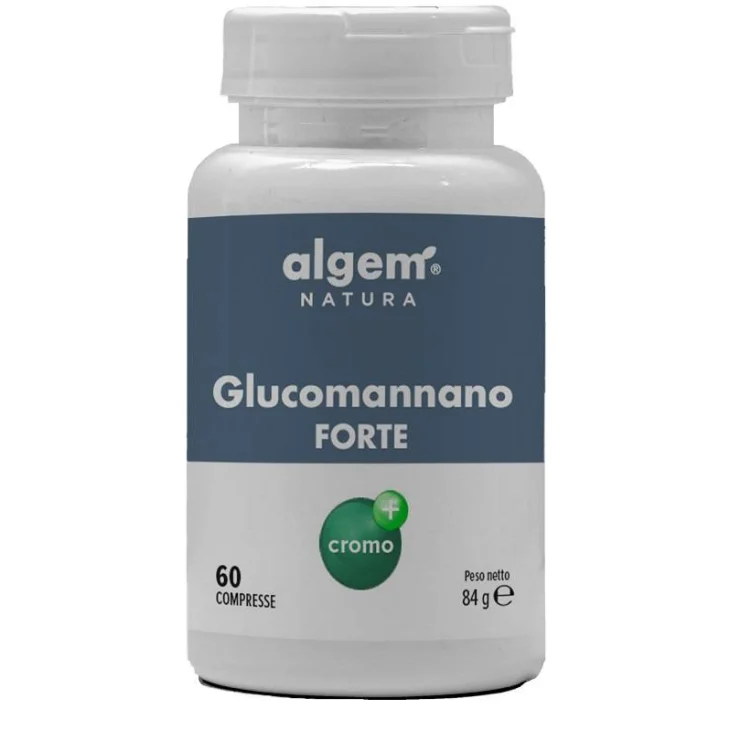 Algem Natura Glucomannano Forte Integratore per il Controllo del Peso 60 Compresse