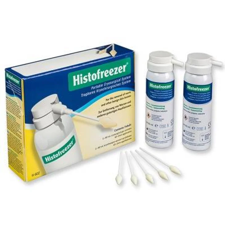 HISTOFREEZER KIT PER CRIOTERAPIA 2 BOMBOLETTE DI AEROSOL DA80 ML + 60 APPLICATORI DA 2 MM