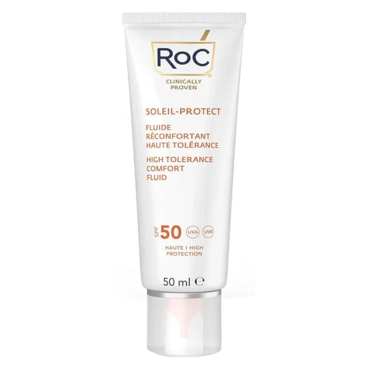 Roc Fluido Solari Viso Elevata Tollerabilità SPF 50 50 ml