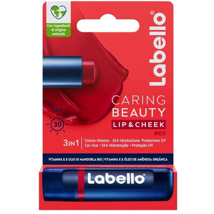 Labello Caring Beauty Red SPF 30 Formula 3 in 1 4,8 G