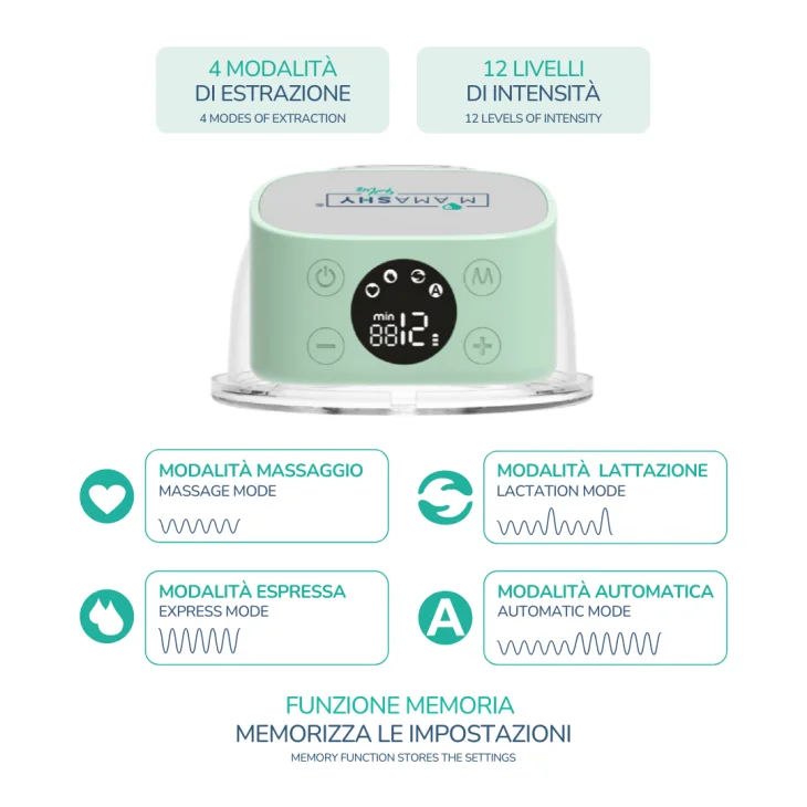 Mamashy Plus Tiralatte Elettrico Indossabile