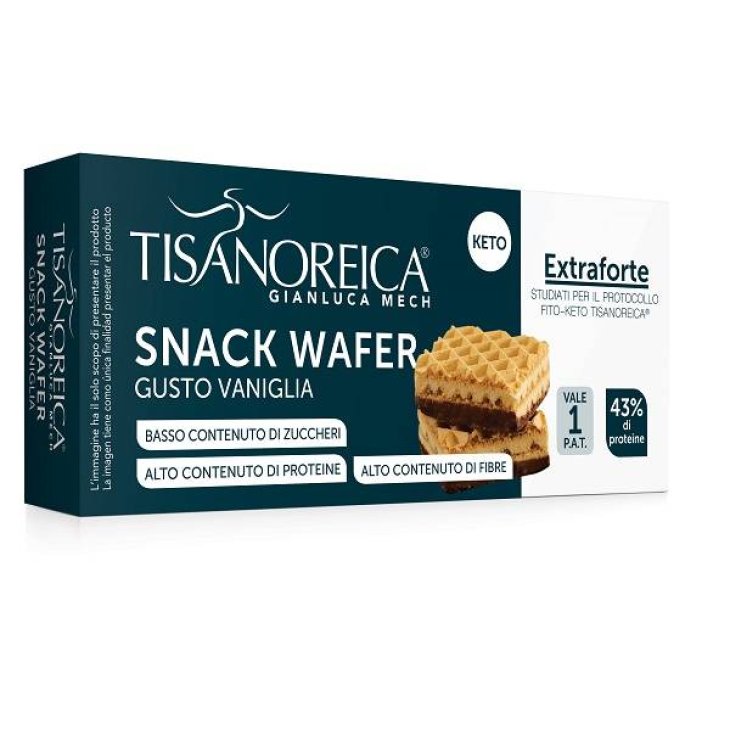 Tisanoreica Wafer Snack Dietetico Gusto Vaniglia 2 pezzi da 18 g