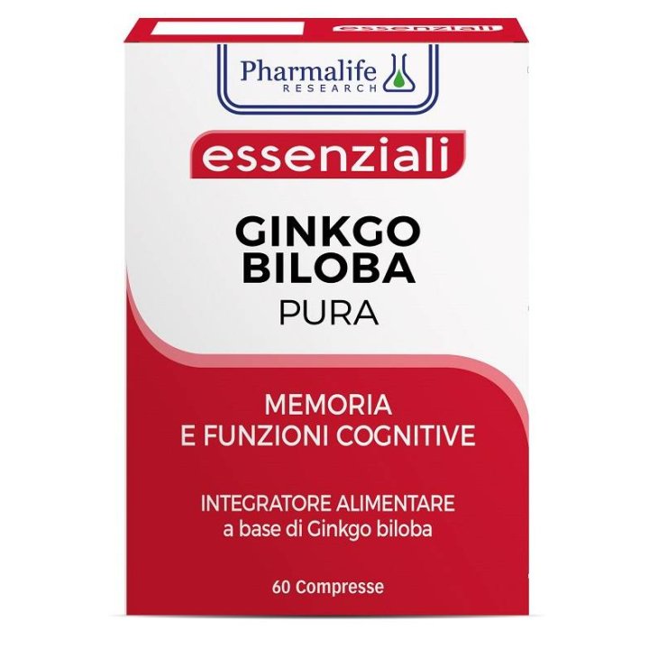 Pharmalife Research Ginkgo Bilboa Pura Integratore per la memoria e la concentrazione 60 compresse
