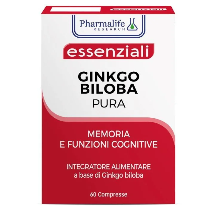 Pharmalife Research Ginkgo Bilboa Pura Integratore per la memoria e la concentrazione 60 compresse