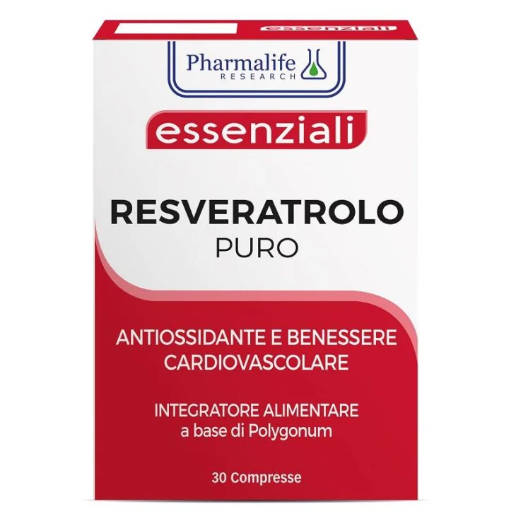 Pharmalife Research Resveratrolo Puro Integratore Antiossidante 30 compresse