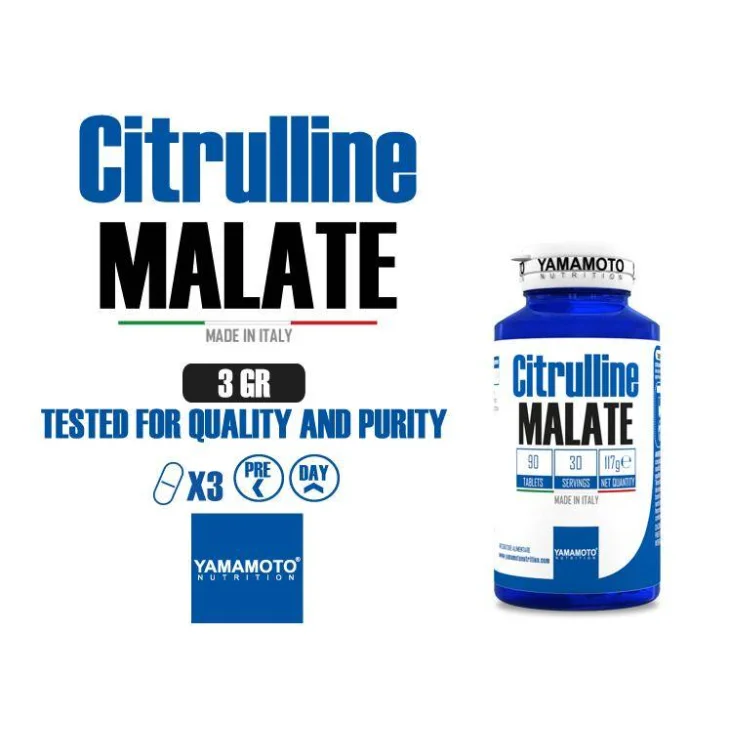 Yamamoto Nutrition Citrulline Malate Integratore per Sportivi 90 tavolette