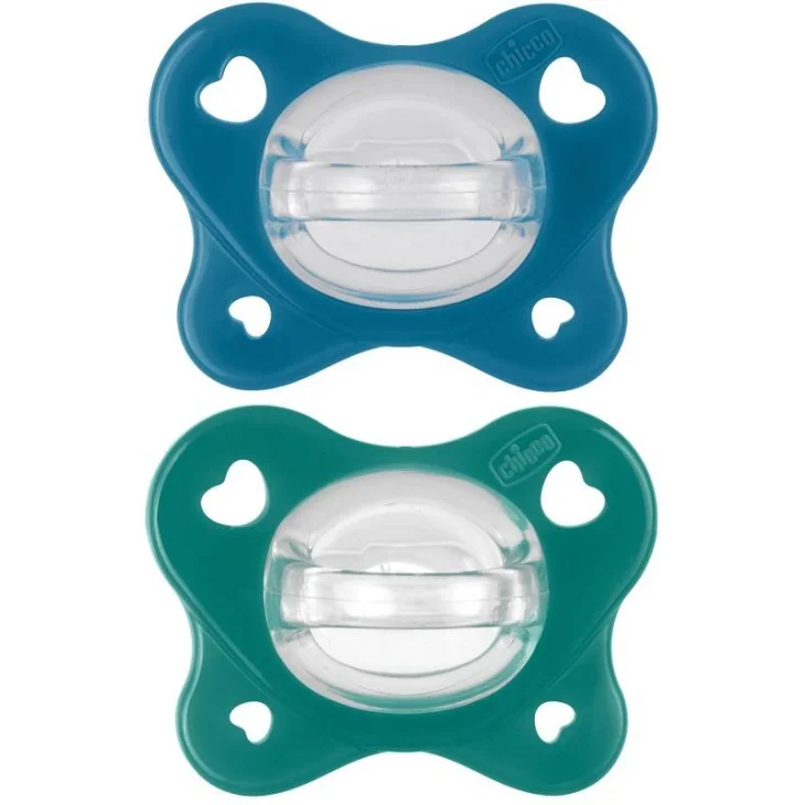 CHICCO DUAL SOFT SUCCHIETTO AZZURRO 16-36 MESI 2 PEZZI