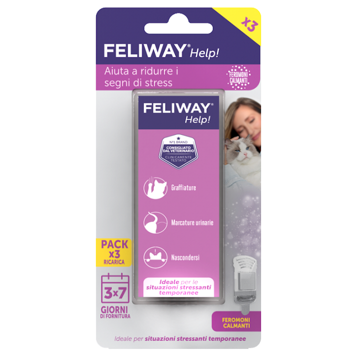 Feliway Help! 3 Ricariche per Diffusore