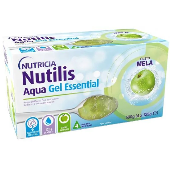NUtilus Aqua Gel Gusto Mela 4 pezzi 125 gr