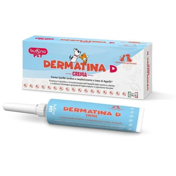 Dermatina D Crema per Irritazioni e Secchezza Cani e Gatti 30 ml