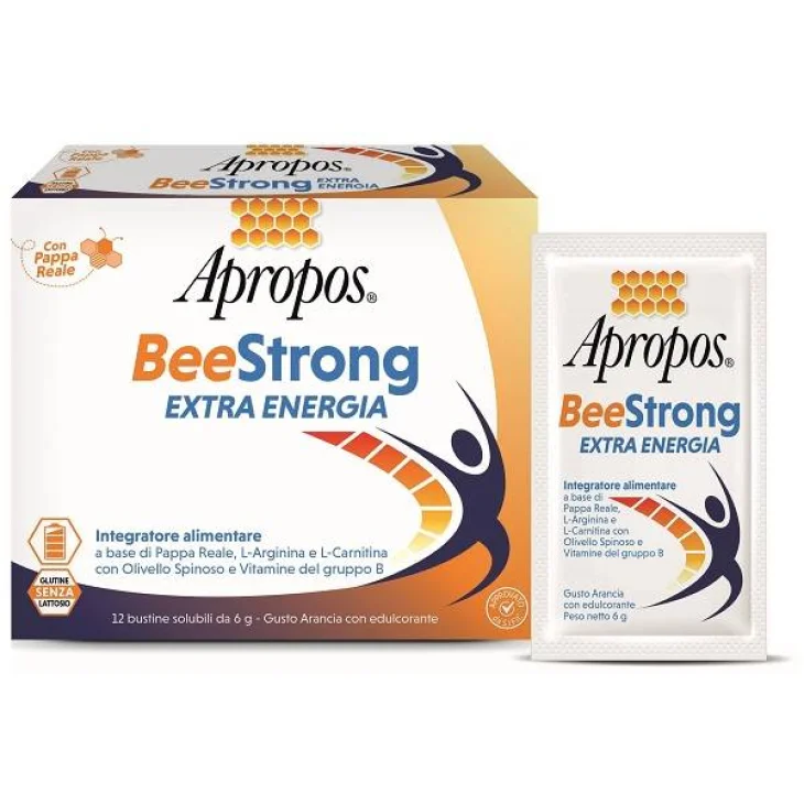 Apropos Bee Strong Extra Energia Integratore Tonico 12 bustine