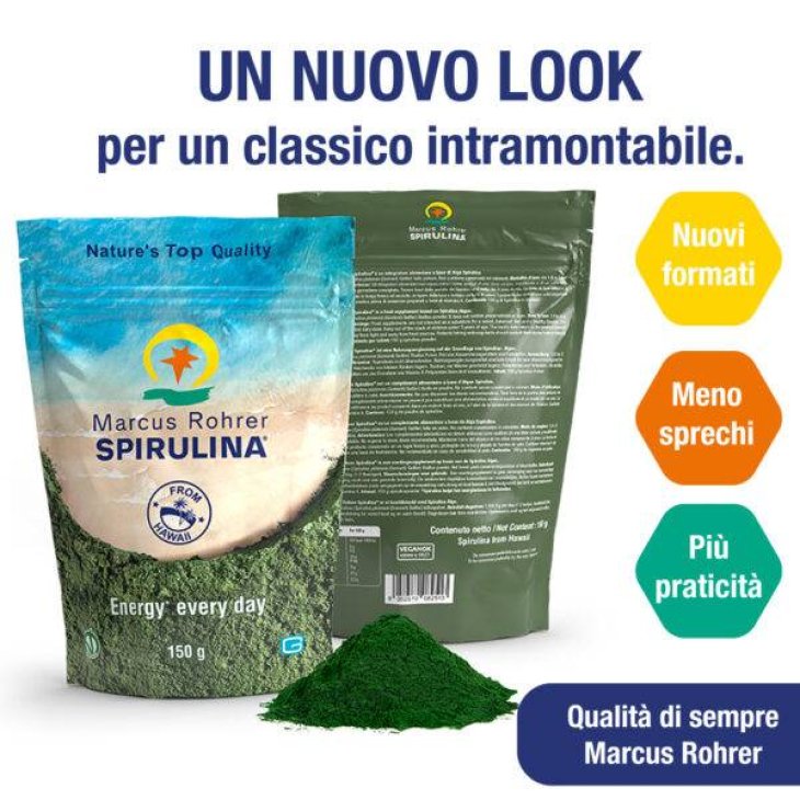 Marcus Rohrer Spirulina Busta Richiudibile 150 grammi