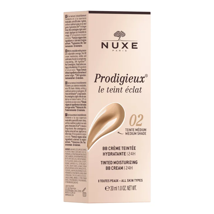 Nuxe Prodigeux BB Cream Crema Colorata Idratante - Tonalità Media 30ml