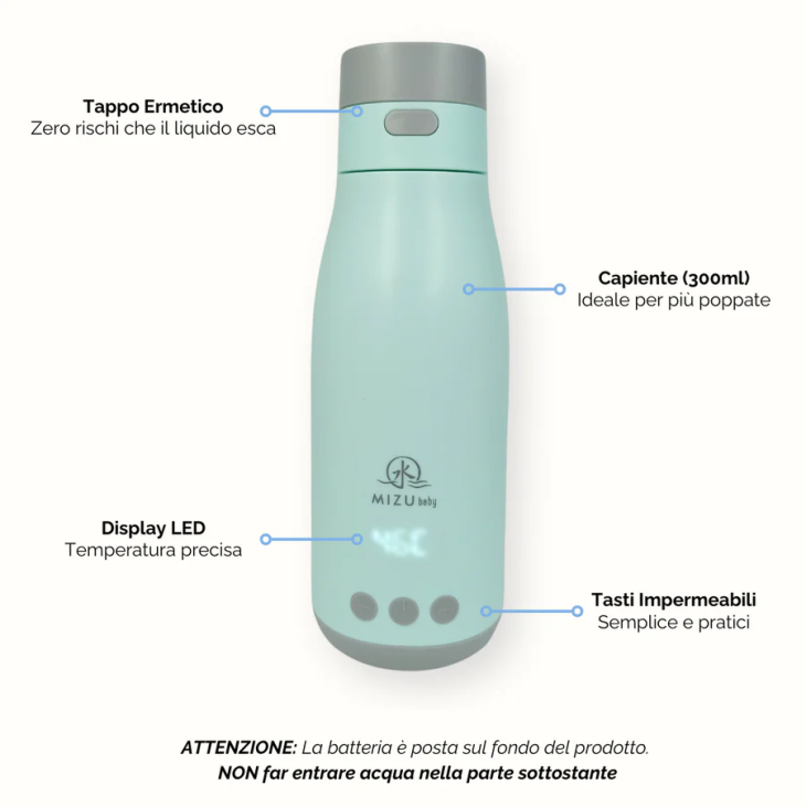 Mizu Baby Yume Evolution Thermos Scaldabiberon Doppia Alimentazione