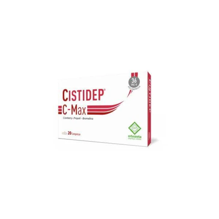 Erbozeta Cistidep C-Max Integratore benessere Vie Urinarie 20 compresse