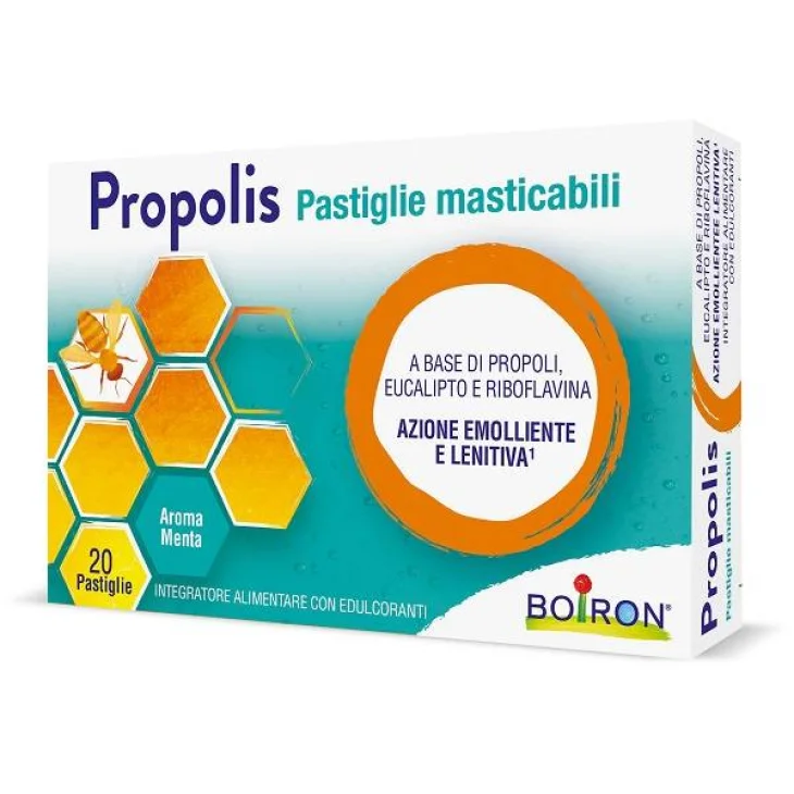 Boiron Propolis Pastiglie Masticabili Azione Lenitiva Gusto Menta 20 pastiglie