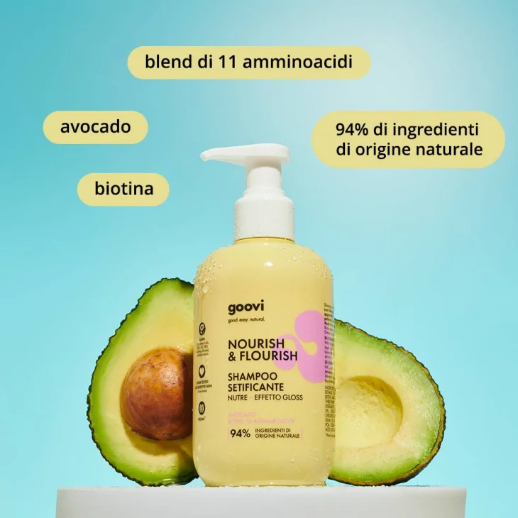 Goovi Nourish & Flourish Shampoo Setificante 150 ml