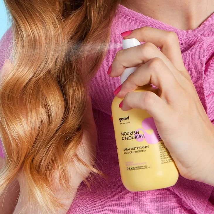 Goovi Nourish & Flourish Spray Districante Capelli senza Risciacquo 150 ml