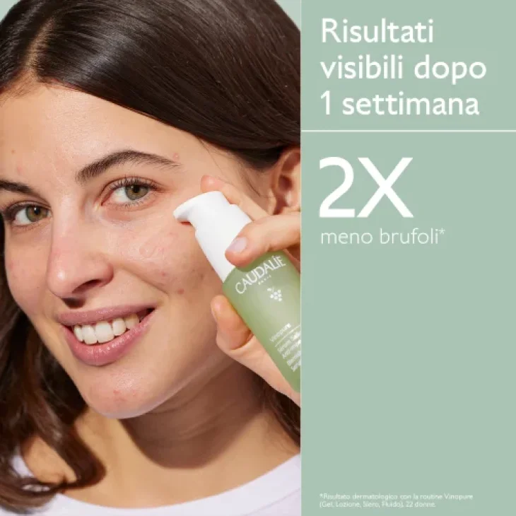 Caudalie Vinopure Cofanetto Anti-imperfezioni - Siero 30 ml + Stop brufoli 15 ml - Edizione 2024