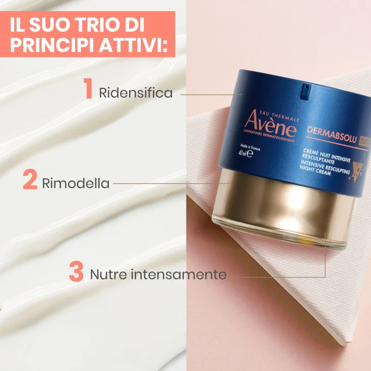 Avène Eau Thermale Avène Dermabsolu Crema Notte Antiage Intensiva Rimodellante – Antietà 40 ml