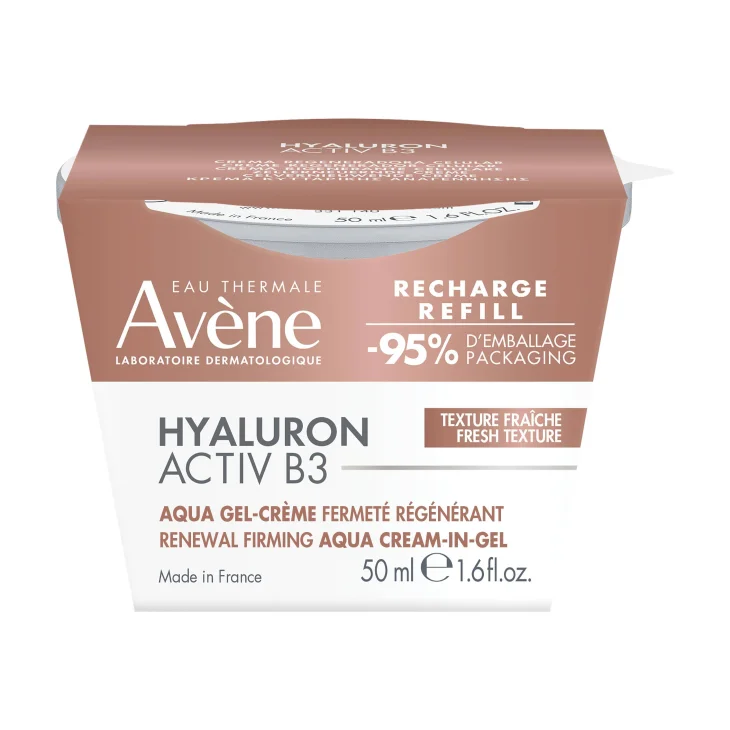 Avène Eau Thermale Hyaluron Activ B3 Aqua Gel-Crema rigenerazione cellulare Anti-età Ricarica 50 ml