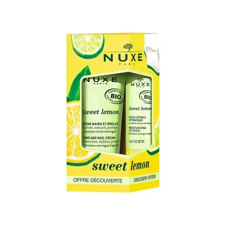 Nuxe Sweet Lemon Kit Stick Labbra 4 g + Crema Mani 30 ml