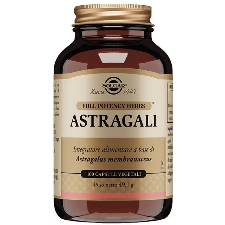 Solgar Astragali Integratore per le Difese Immunitarie 100 CPS
