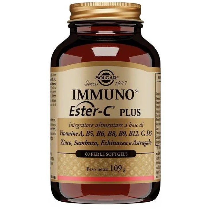 Solgar Immuno Ester C Plus Integratore per il Sistema Immunitario 60 perle