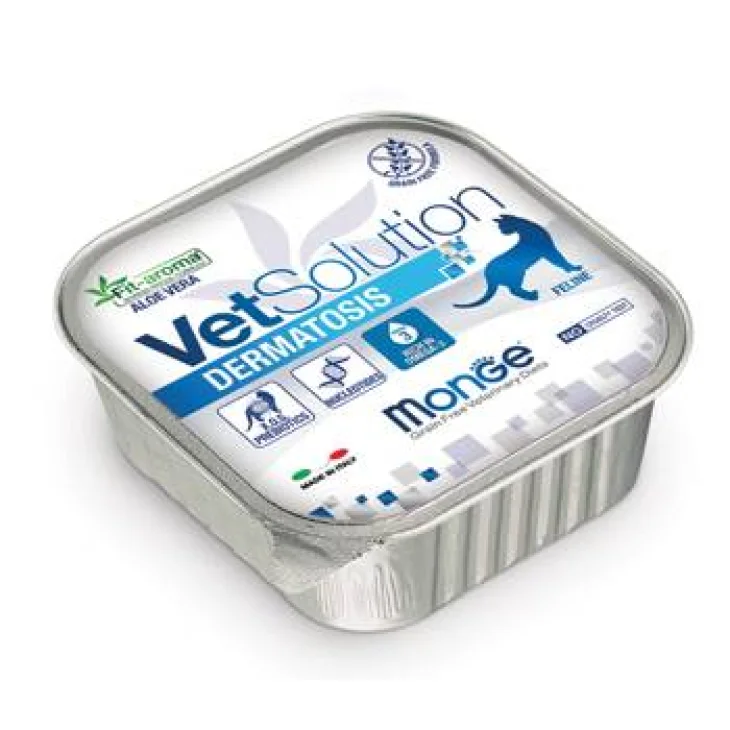 MONGE VET SOLUTION UMIDO FELINE DERMATOSIS 100 G