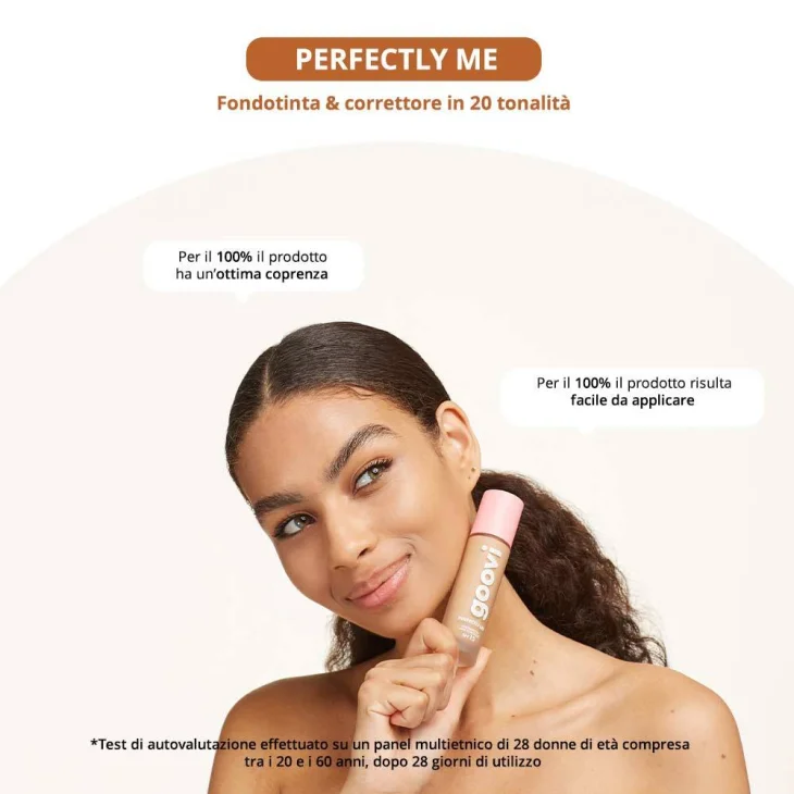 Goovi Perfectly Me Fondotinta Correttore 09 silk 28 ml