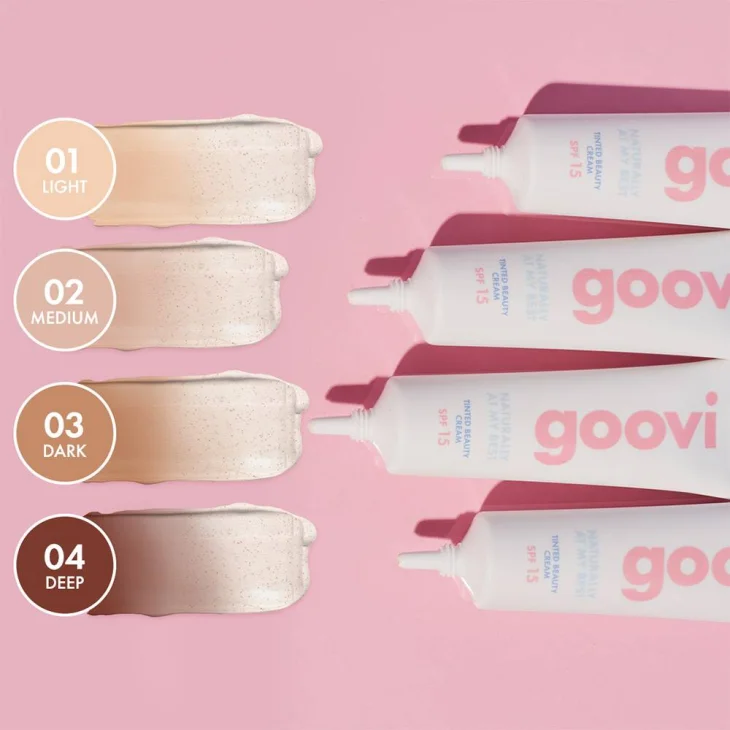 Goovi Naturally At My Best Tinted beauty cream 02 medium 30 ml