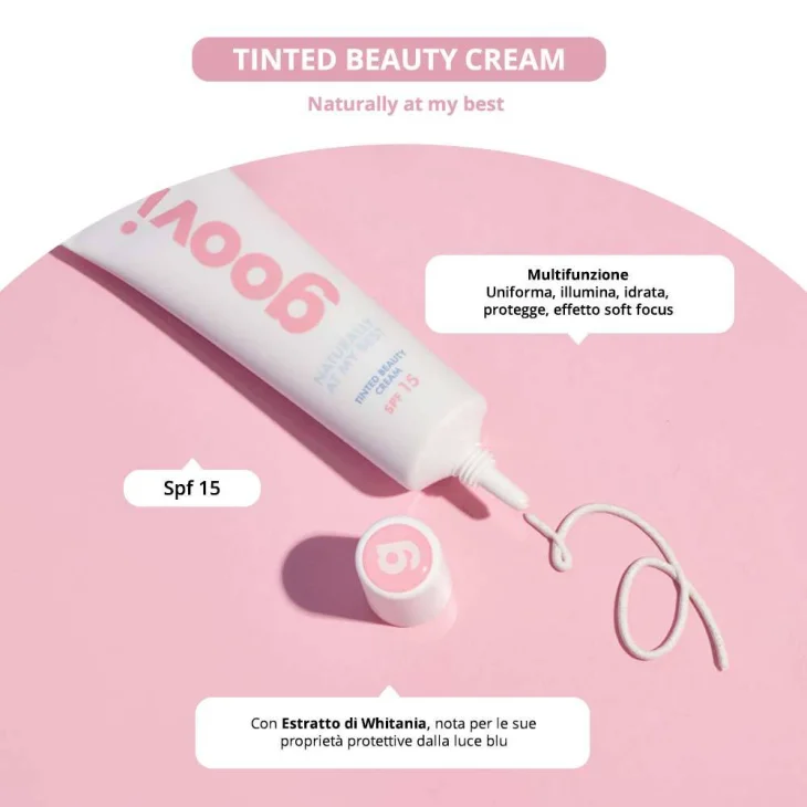 Goovi Naturally At My Best Tinted beauty cream 02 medium 30 ml