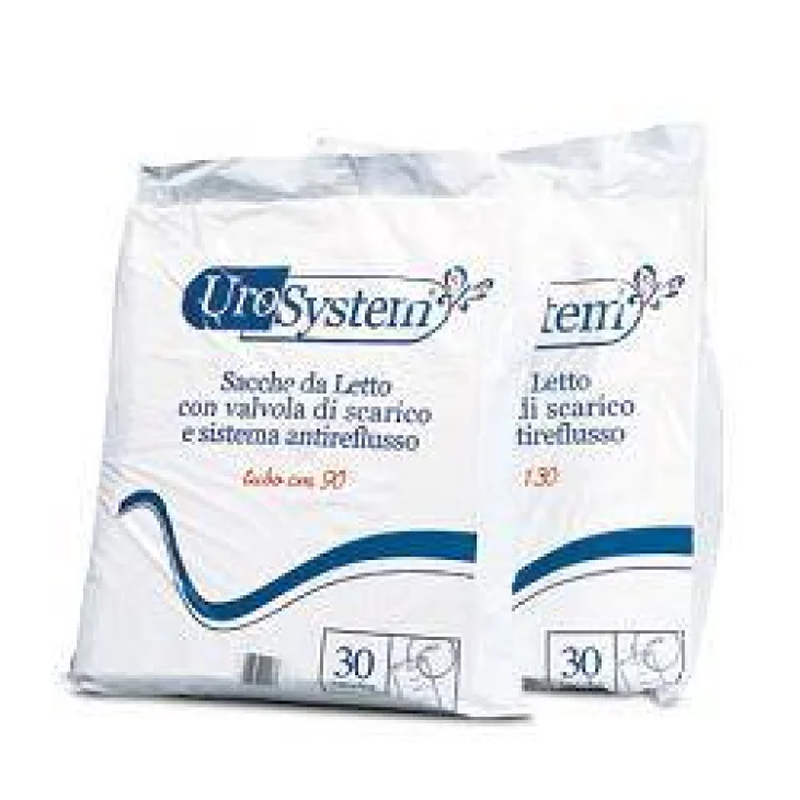SACCA DI DRENAGGIO DA LETTO PER INCONTINENZA UROSYSTEM TUBO130 CM CON SCARICO 30 PEZZI