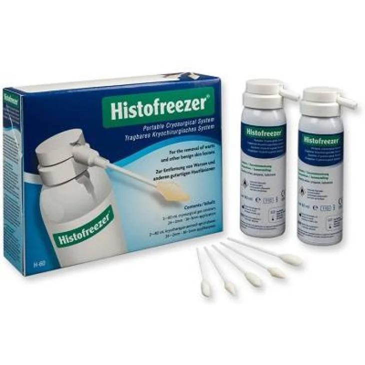 HISTOFREEZER MIX KIT PER CRIOTERAPIA 2 BOMBOLETTE DI AEROSOLDA 80 ML + 24 APPLICATORI DA 2MM + 36 APPLICATORI DA 5 MM
